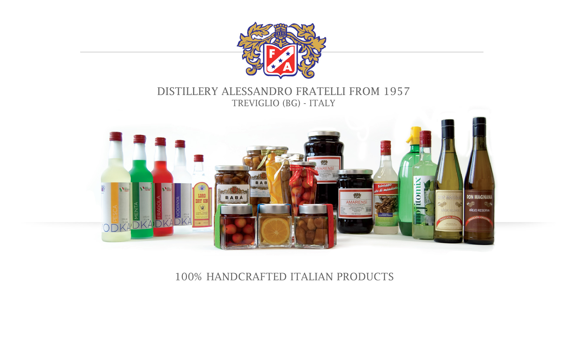 Distillery Fratelli Italy - Spirits, Cherries, Syrups